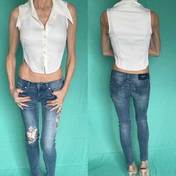 Mark Wonk Nark white crop top - Picture 4 of 16